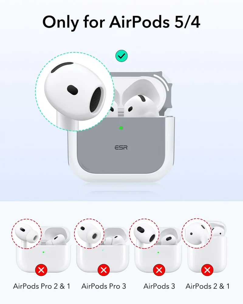AirPods 5 Orbit Hybrid Magnetic Case - White