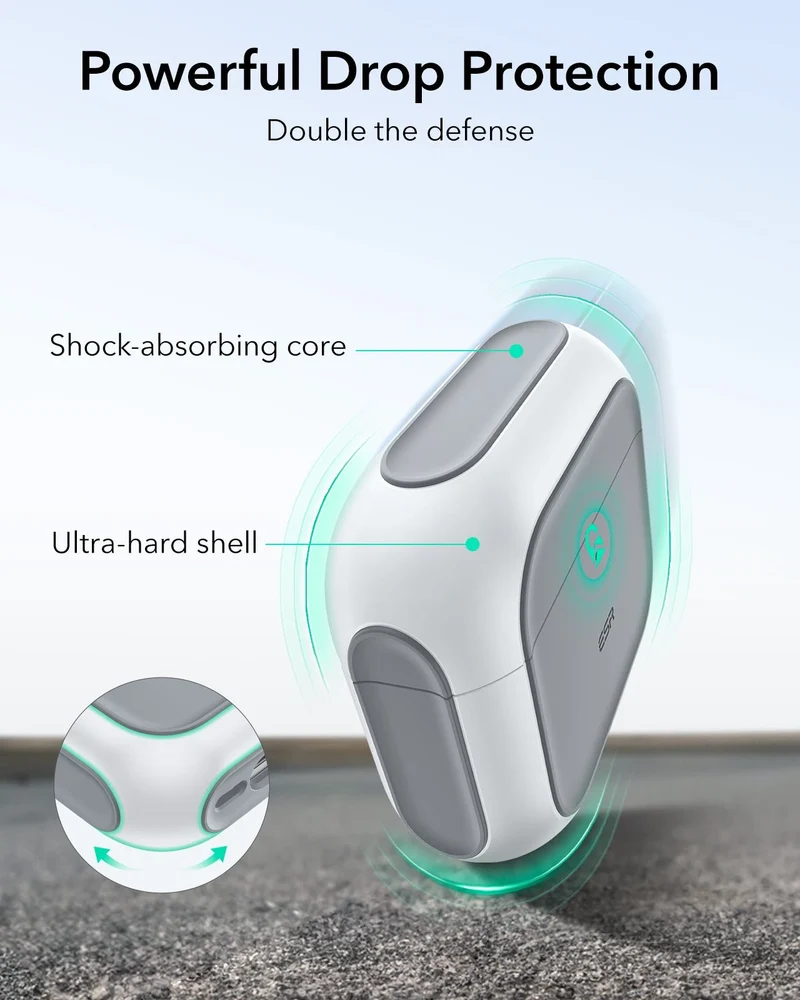 AirPods 5 Orbit Hybrid Magnetic Case - White