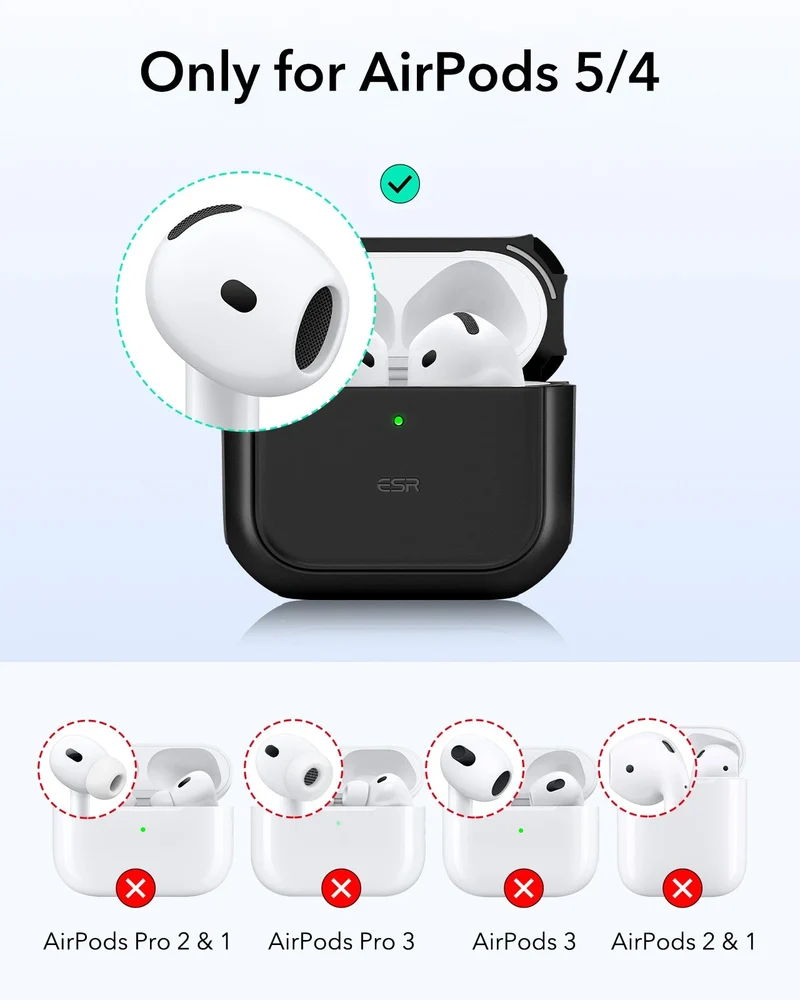 AirPods 5 Orbit Hybrid Magnetic Case - Black