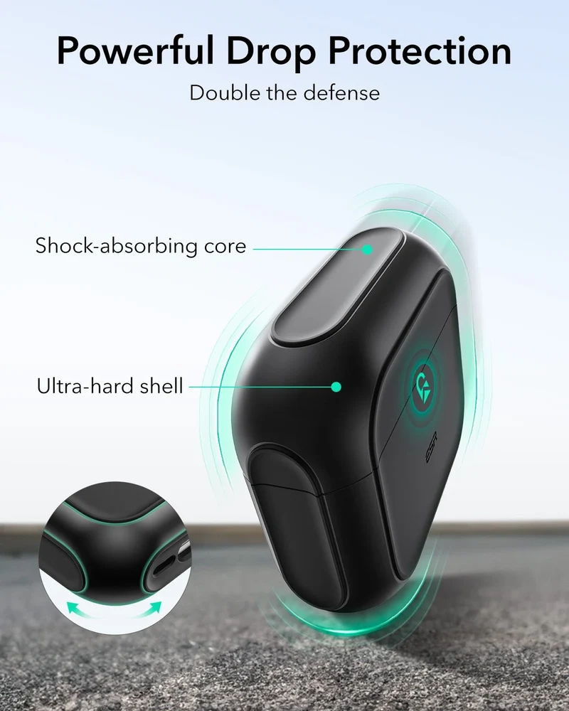 AirPods 5 Orbit Hybrid Magnetic Case - Black