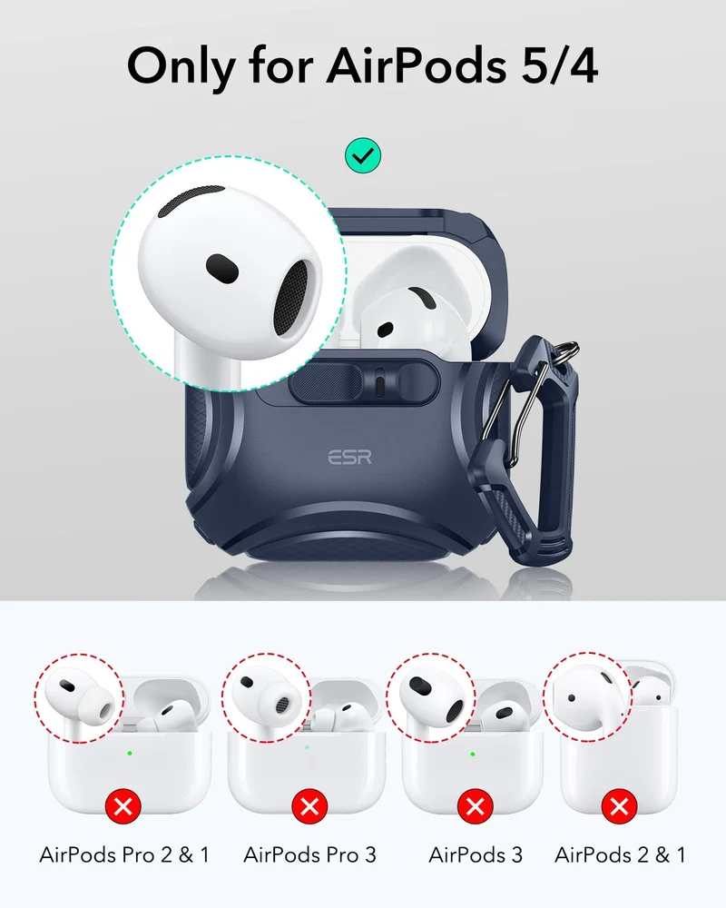 AirPods 5 Cyber FlickLock Magnetic Case - Blue