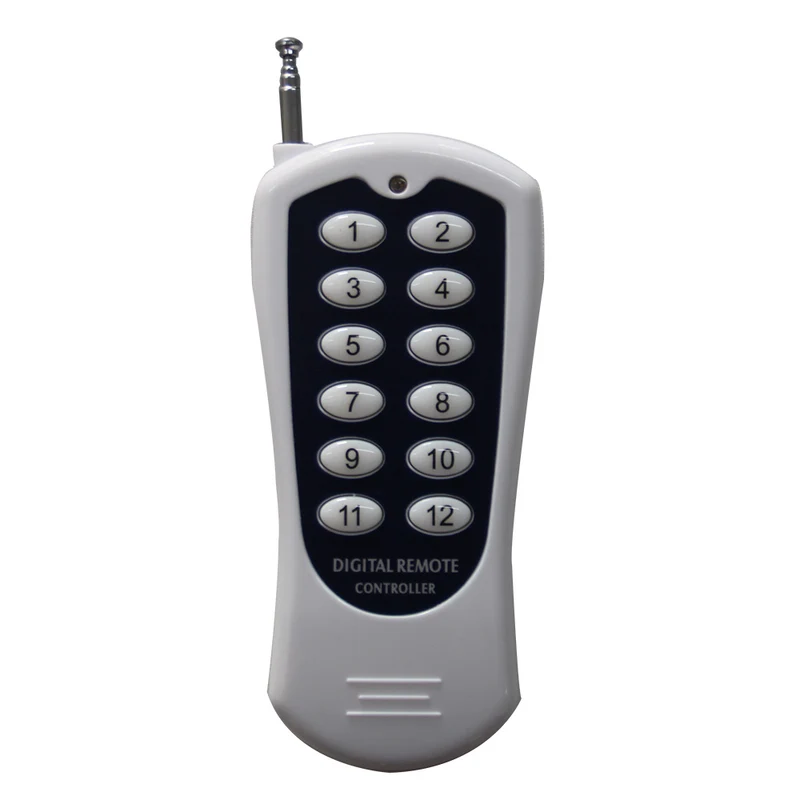 12 Étanche CC 30A Interrupteur Sans Fil et 1 Télécommande avec 12 Boutons (Modèle: 0020735)