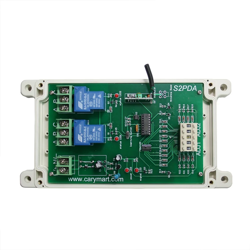 2 Canaux 12V 30A Retard Interrupteur Sans Fil Avec Télécommande (Modèle: 0020659)