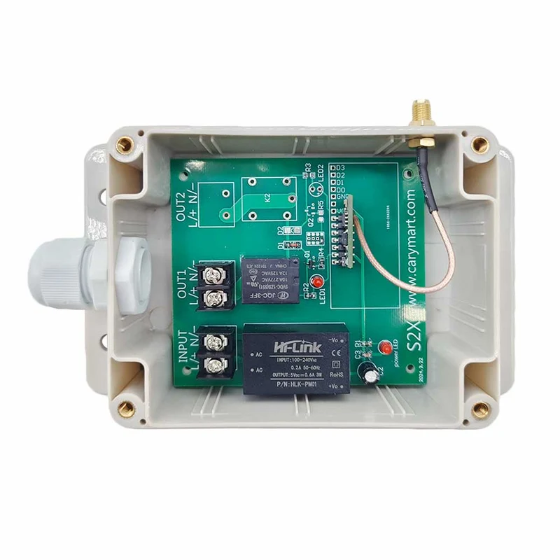 1 Canal 230V 10A Kit Interrupteur Sans Fil Avec Télécommande 1km (Modèle: 0020394)