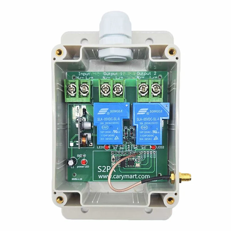 2 Voies CC 10~80V 30A Kit Interrupteur Télécommande Sans Fil 2 km (Modèle: 0020514)