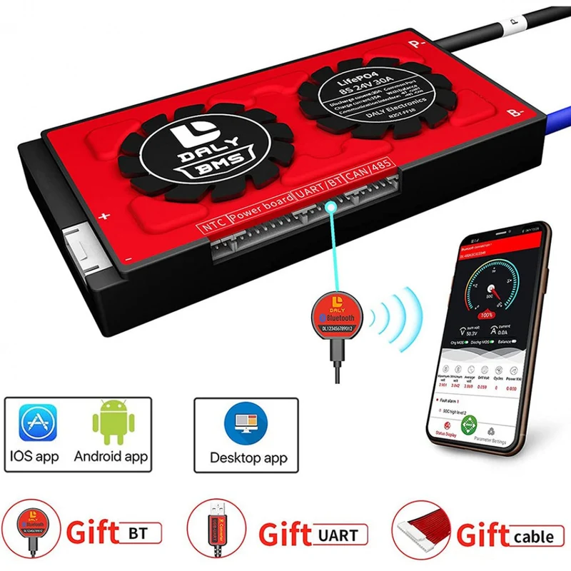Daly Smart Bms Lifepo4 8S 24V 30A Bluetooth 13 66 128