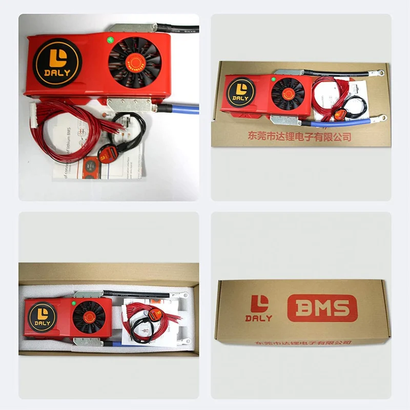 Daly Intelligente Bms Lifepo4 Li-ion 16S 48V 60V 250A FAN Bluetooth BMS Scheda 52 130 235