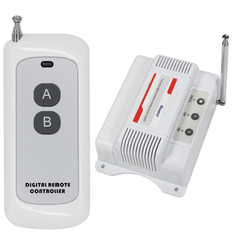 75~400V 10A 2 Canaux Kit Interrupteur Sans Fil Avec Télécommande (Modèle: 0020696)