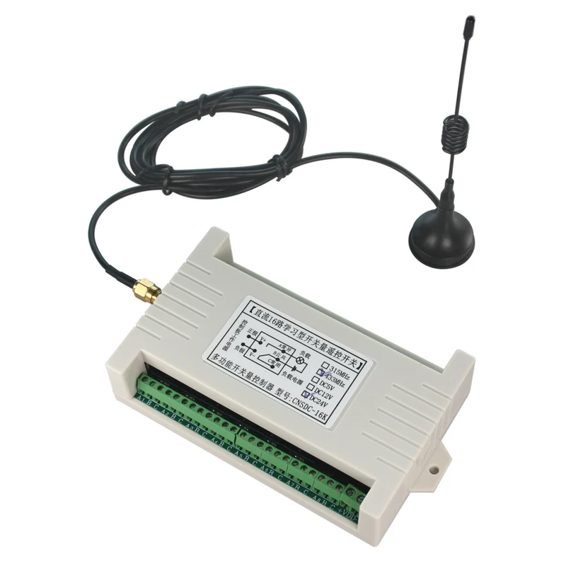 16 Canaux 12V 24V 500 Mètres Kit Interrupteur Sans Fil avec Télécommande (Modèle: 0020089)