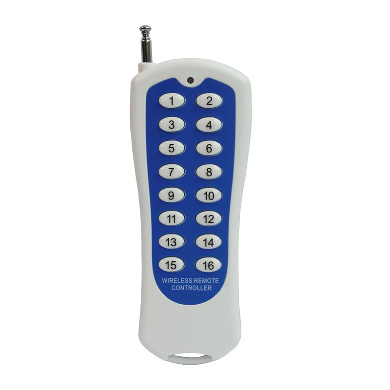 16 Canaux 12V 24V 500 Mètres Kit Interrupteur Sans Fil avec Télécommande (Modèle: 0020089)