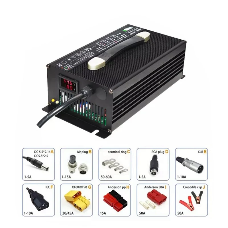 1200W 16s 48v 58.4v 20A Battery Charger for Lifepo4 Battery