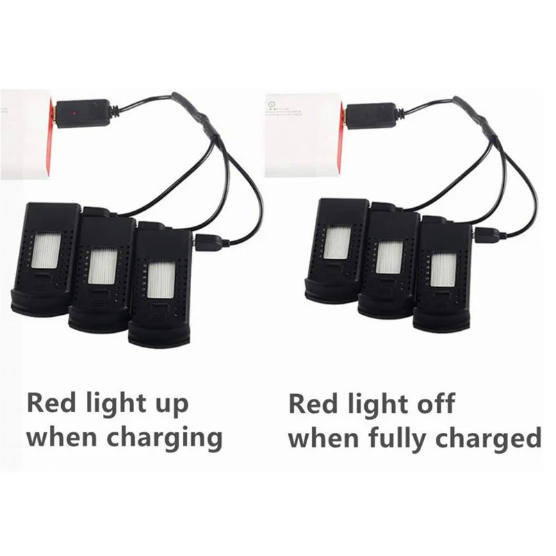 3.7V 850mAh LiPo Battery for Each E58 JY019 GD88 L800 RC Quadcopter Drone 2-pack