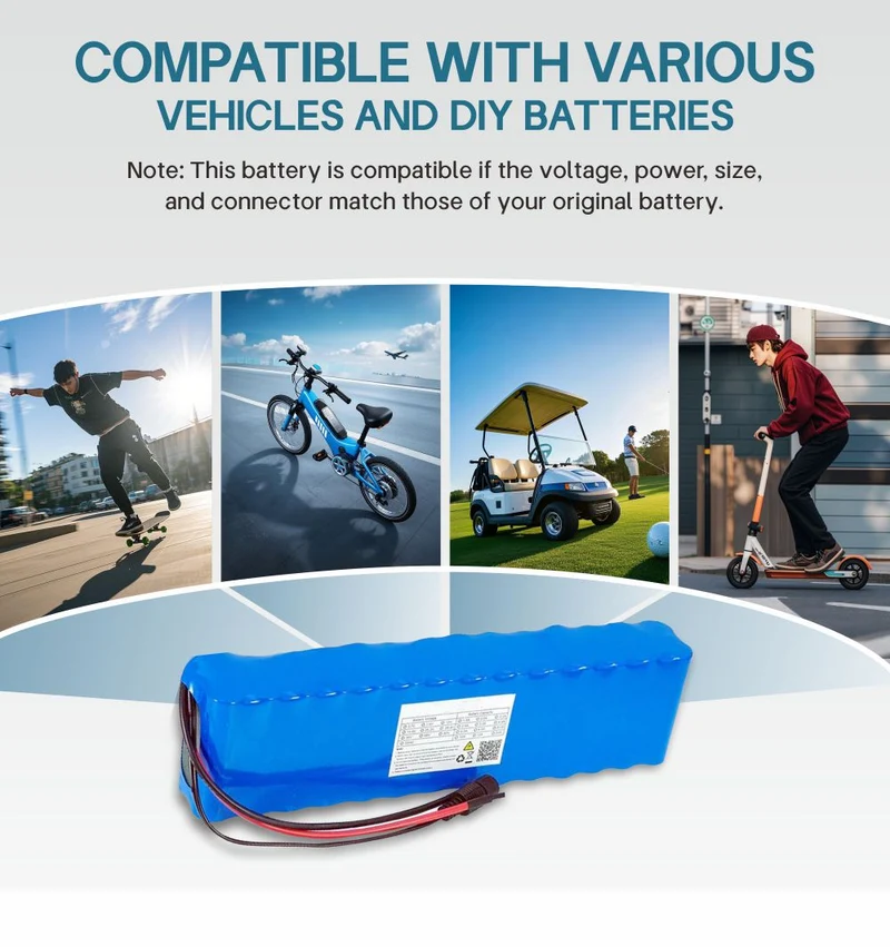 24V 12000mAh Electric Bike Motor Ebike Battery Scooter 18650 29.4V Rechargeable Batteries + Charger