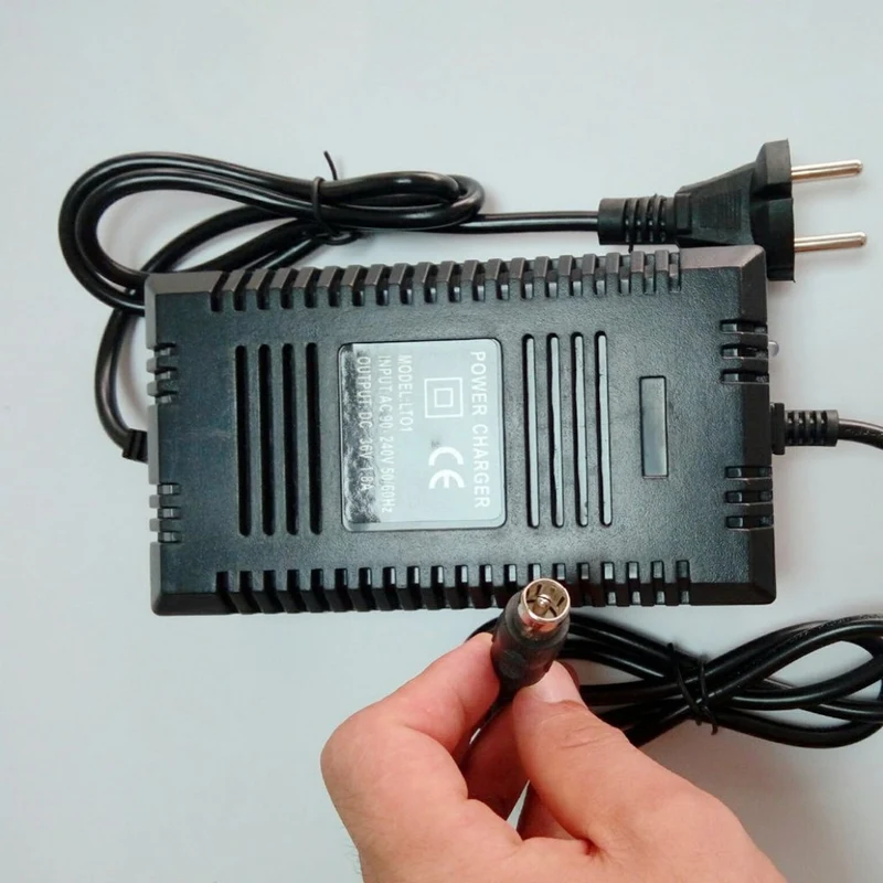 36V 1.8A Scooter Lead Acid Charger Electric Bike On Board Charger Output AC 100-240V