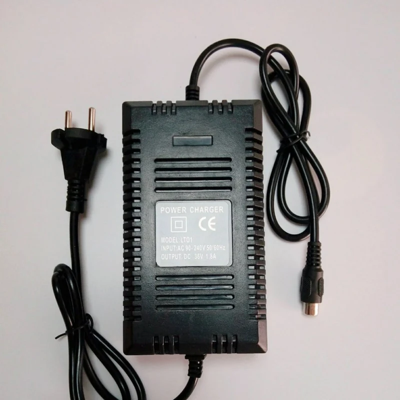 36V 1.8A Scooter Lead Acid Charger Electric Bike On Board Charger Output AC 100-240V