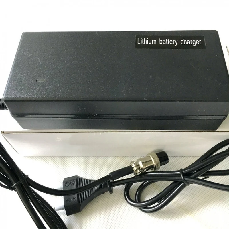Li-ion Charger 67.2V 2A for Wheelbarrow Electric Scooter Skateboard 60V with XLR 3-pin 12mm DC