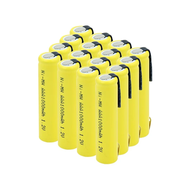 4pcs 1.2V 1000mAh Cells Pilha Recarregavel AAA NIMH Phone Batteries Wireless Keyboard Mouse Toy with Tabs