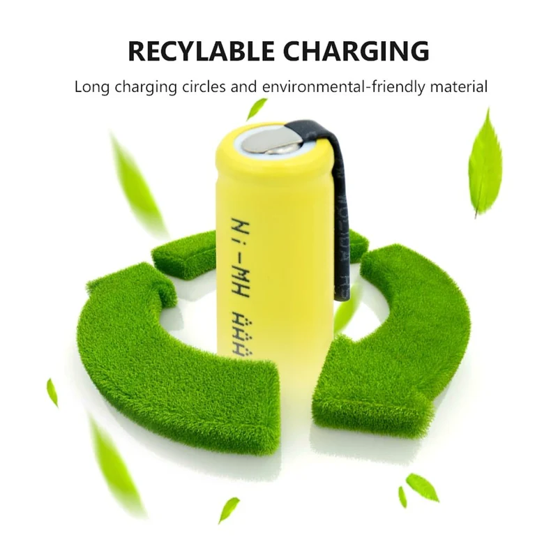 4pcs 1.2V 1000mAh Cells Pilha Recarregavel AAA NIMH Phone Batteries Wireless Keyboard Mouse Toy with Tabs