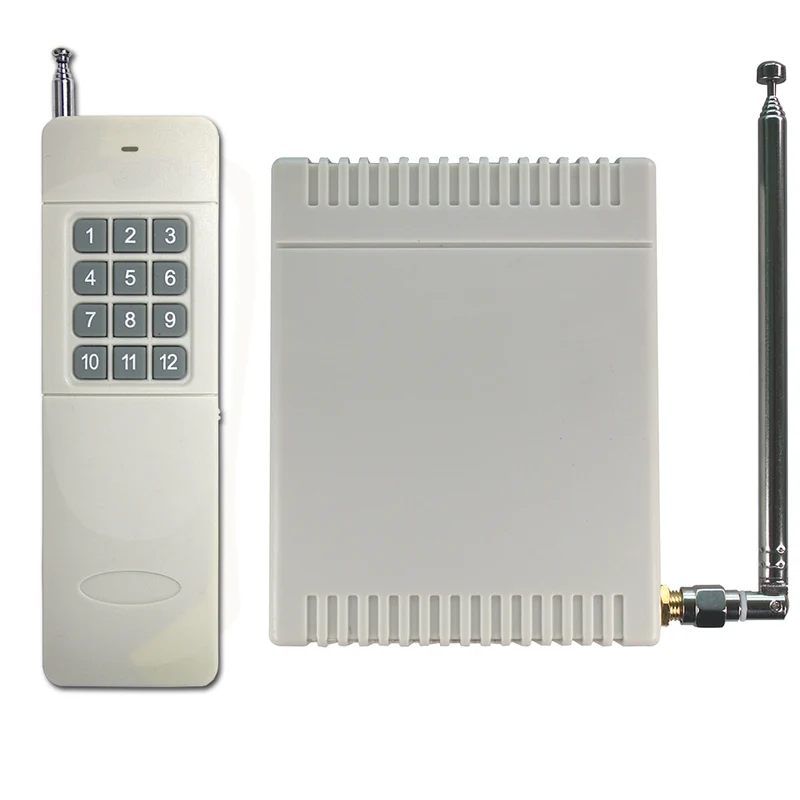 12 Canaux CC 9V 12V 24V Kit Interrupteur Sans Fil avec Télécommande (Modèle: 0020204)