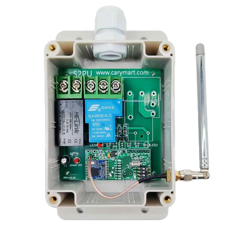 5km 220V Interrupteur Sans Fil Avec Télécommande Pour Commande Niveau d'eau (Modèle: 0020520)