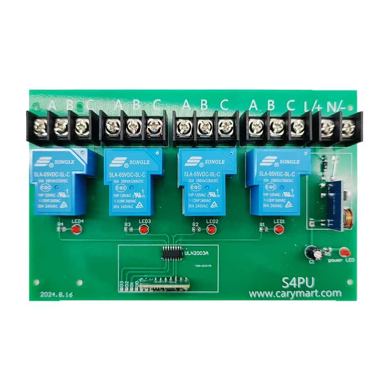 CC Kit Interrupteur Télécommande Sans Fil 10~80V 4 Voies 30A Relais (Modèle: 0020444)