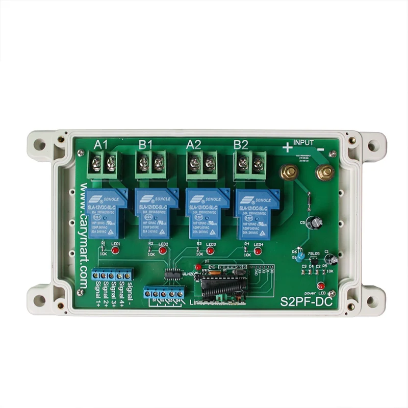 Kit Interrupteur Télécommande Sans Fil CC 12V 24V 2 Canaux pour Actionneurs Linéaires (Modèle: 0020481)