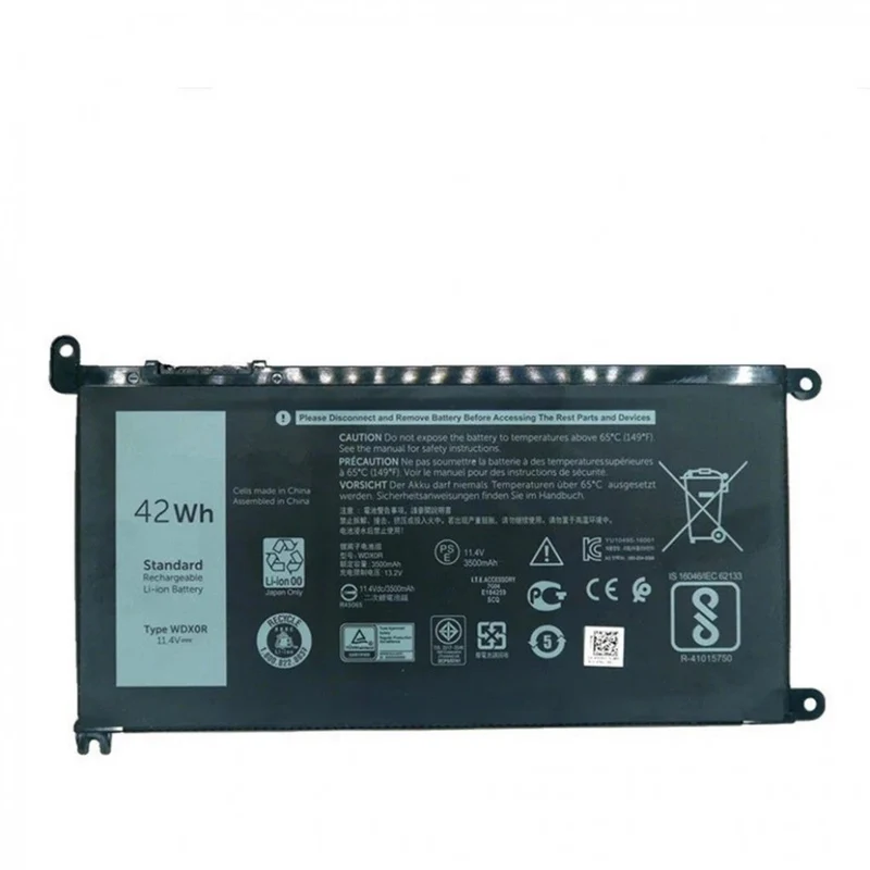 Laptop Battery WDX0R T2JX4 3CRH3 WDXOR for Dell Inspiron 13 5000 5368 15MF PRO-1508T
