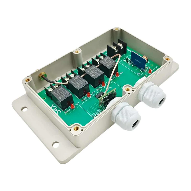 2 Km Kit Interrupteur Télécommande Sans Fil 4 Canaux CC 8~80V (Modèle: 0020218)