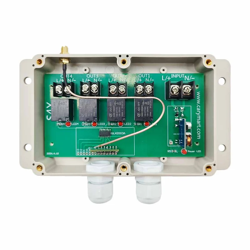 2 Km Kit Interrupteur Télécommande Sans Fil 4 Canaux CC 8~80V (Modèle: 0020218)