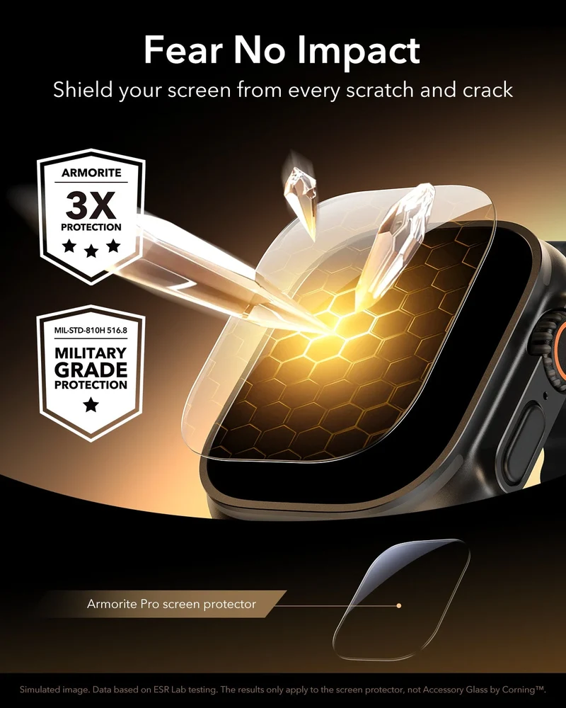 Apple Watch Ultra 4 Armorite® Pro Screen Protector -2 Pack