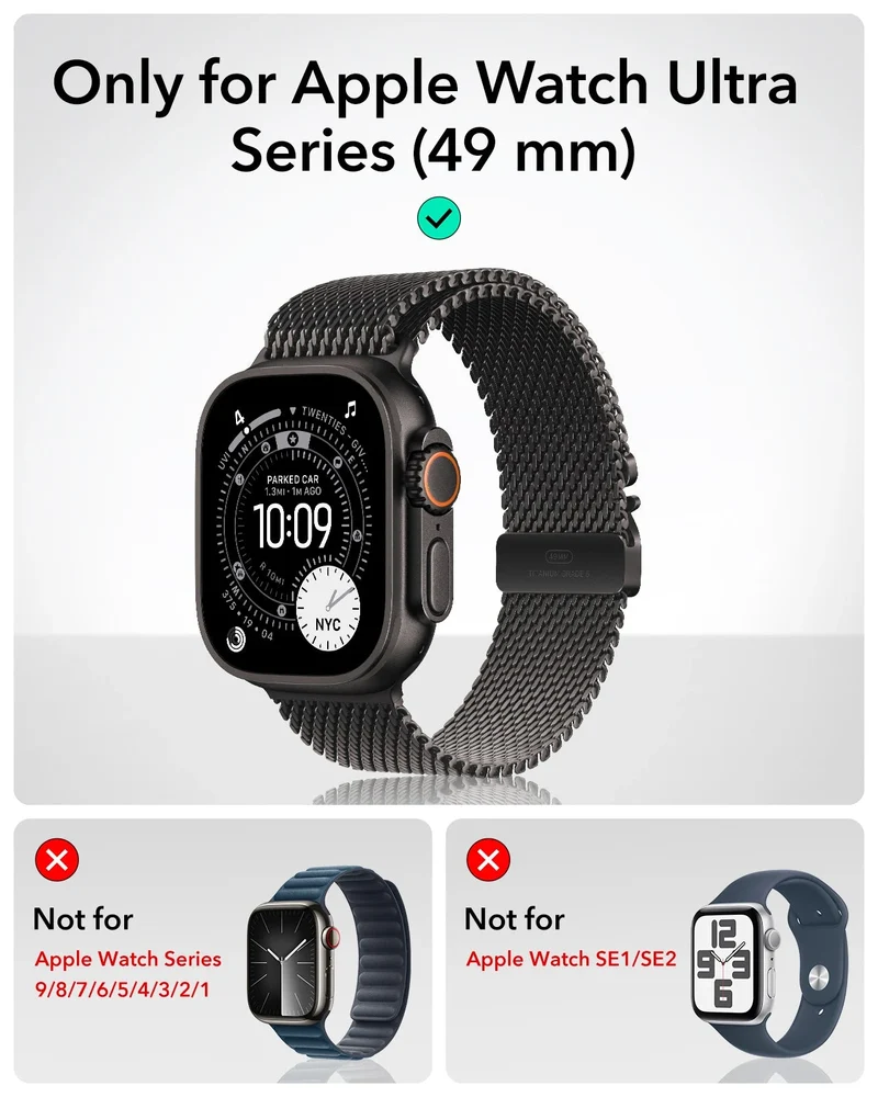 Apple Watch Ultra 4 Armorite Screen Protector (Bezel) - Titanium / Orange