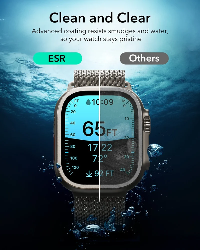 Apple Watch Ultra 4 Armorite Screen Protector (Bezel) - Titanium