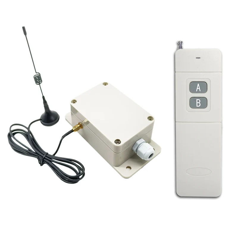 Kit Interrupteur Télécommande Sans Fil 1 Canal 230V 30A Sortie 2 km (Modèle: 0020059)
