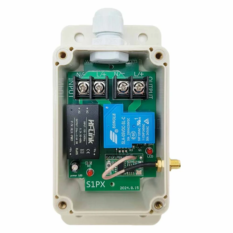 Kit Interrupteur Télécommande Sans Fil 1 Canal 230V 30A Sortie 2 km (Modèle: 0020059)