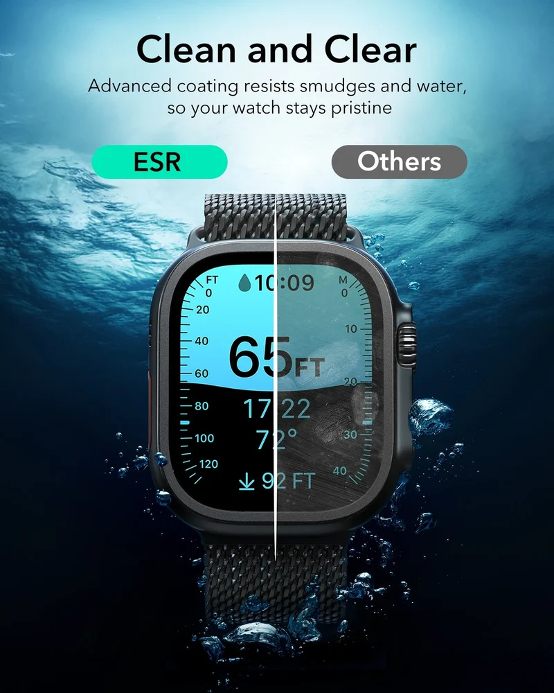 Apple Watch Ultra 4 Armorite Screen Protector (Bezel) - Black