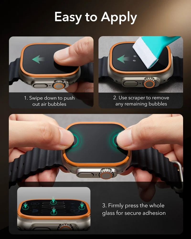 Apple Watch Ultra 4 Armorite® Pro Screen Protector (Bezel) - Orange