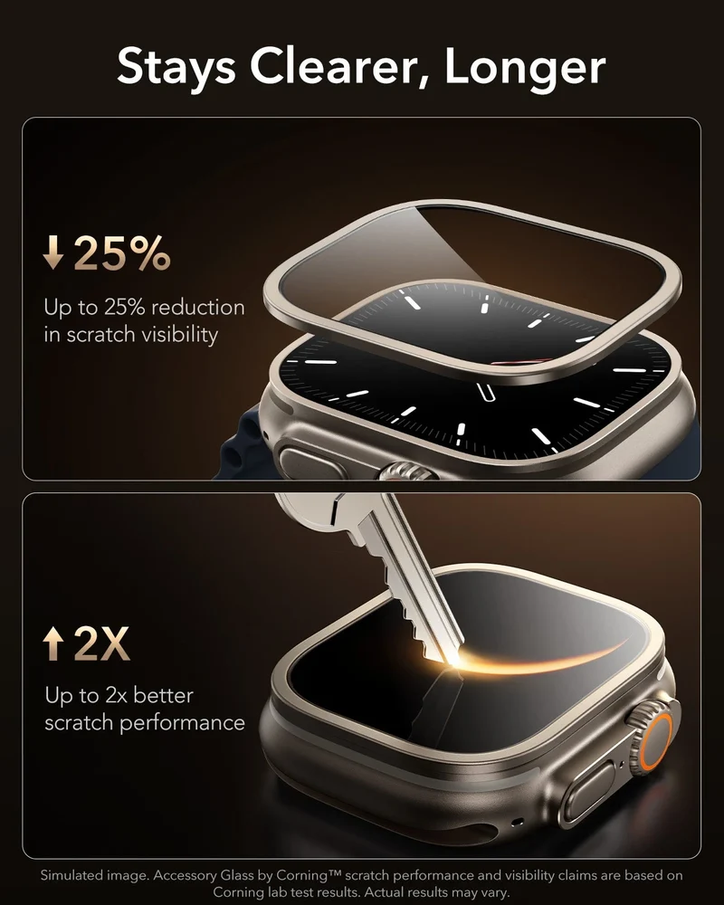 Apple Watch Ultra 4 Armorite® Pro Screen Protector (Bezel) - Titanium