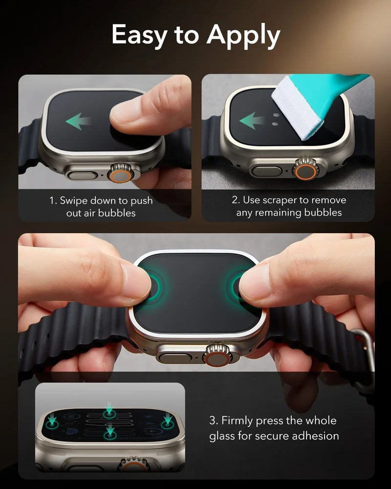 Apple Watch Ultra 4 Armorite® Pro Screen Protector (Bezel) - Titanium