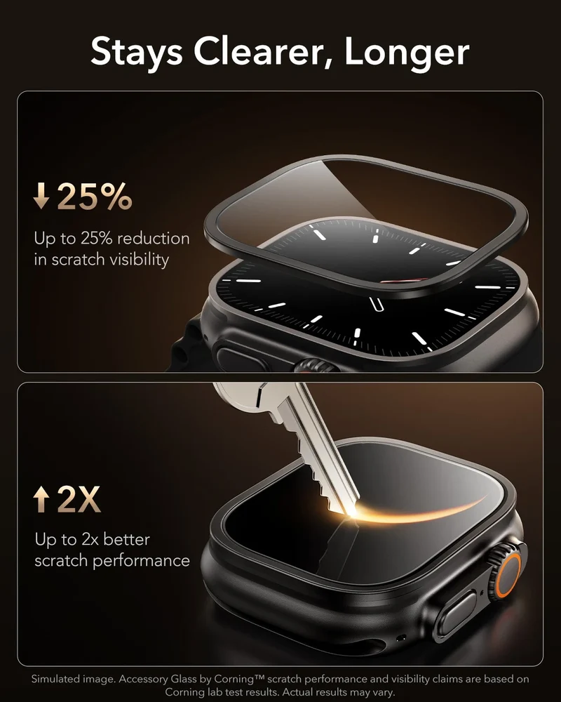 Apple Watch Ultra 3 Armorite® Pro Screen Protector (Bezel) - Black