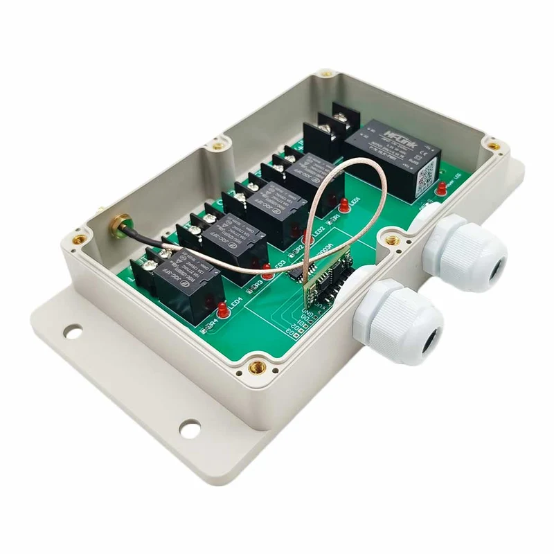 2Km Kit Interrupteur Télécommande Sans Fil 4 Voies 220V 2200 Watt (Modèle: 0020222)