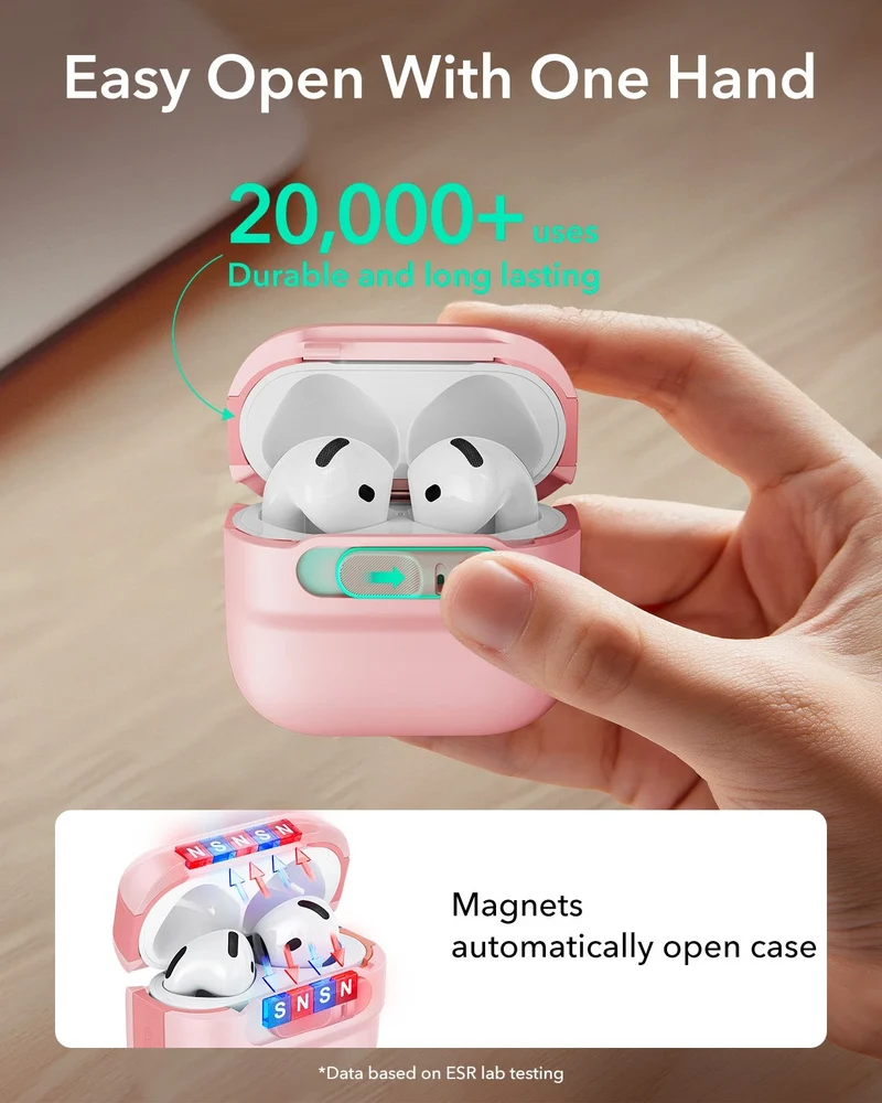 AirPods 5 Pulse FlickLock Magnetic Case - Pink