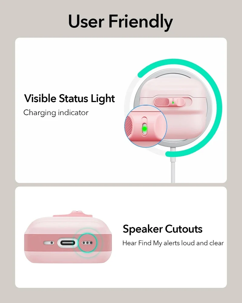 AirPods 5 Pulse FlickLock Magnetic Case - Pink