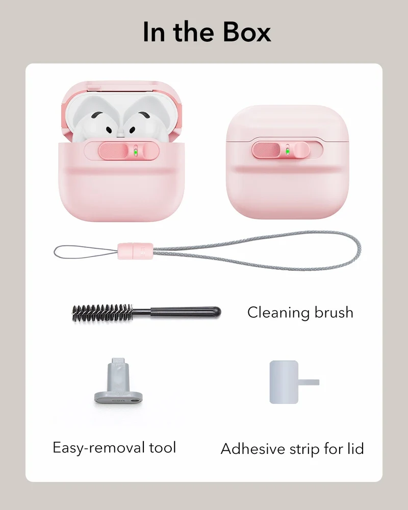 AirPods 5 Pulse FlickLock Magnetic Case - Pink