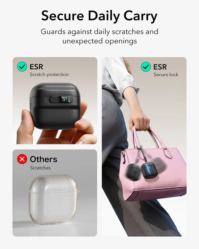 AirPods 5 Pulse FlickLock Magnetic Case - Black