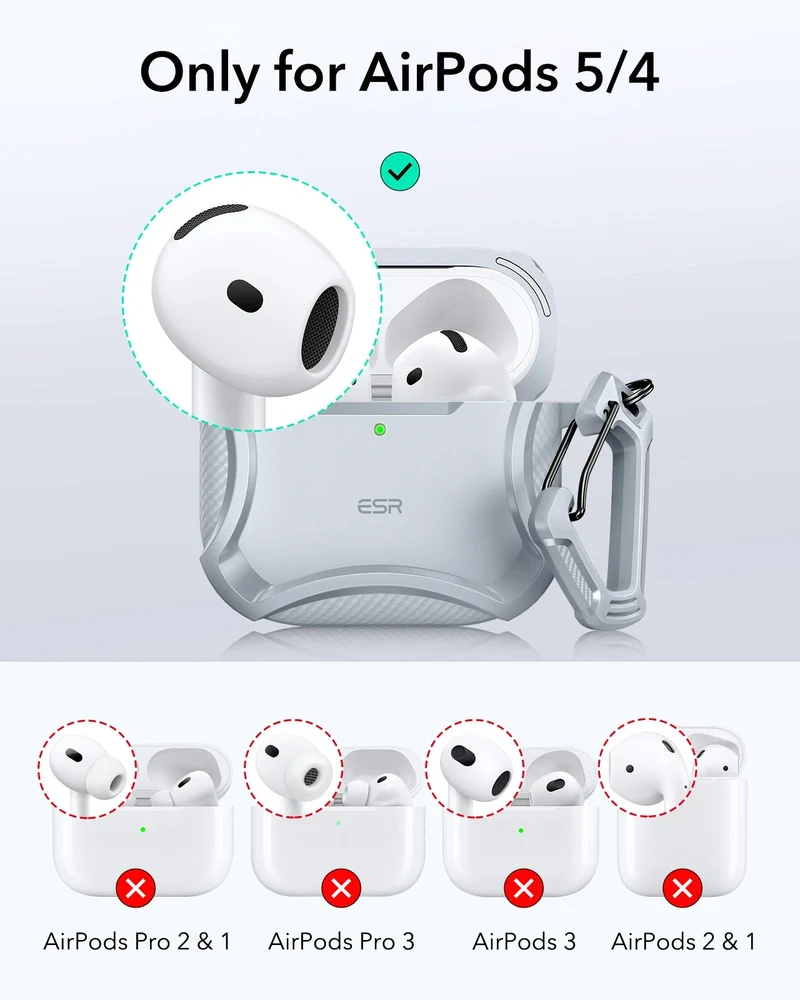 AirPods 5 Cyber Tough Magnetic Case - Gray
