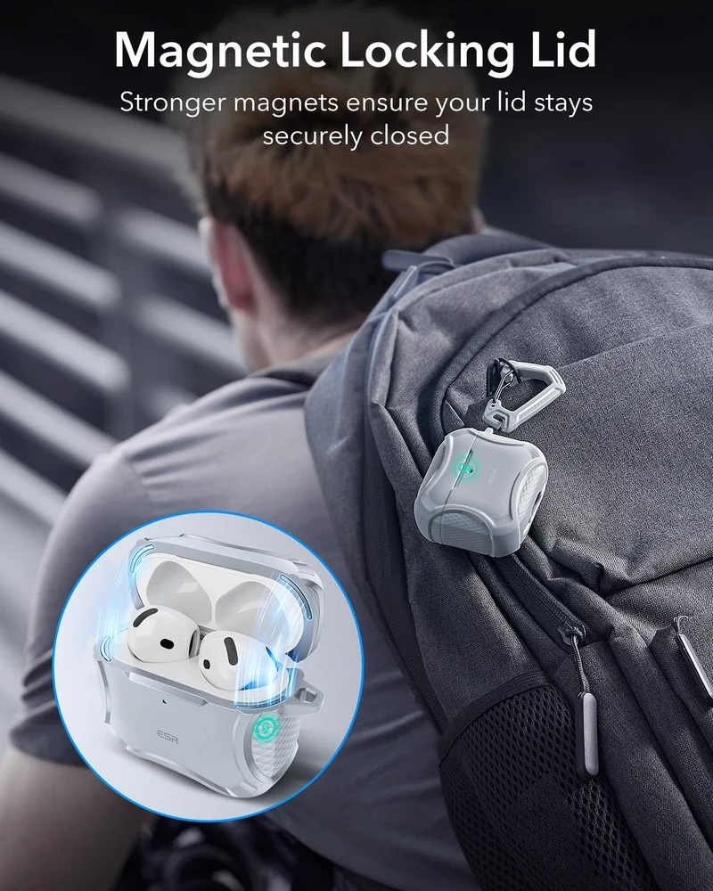 AirPods 5 Cyber Tough Magnetic Case - Gray