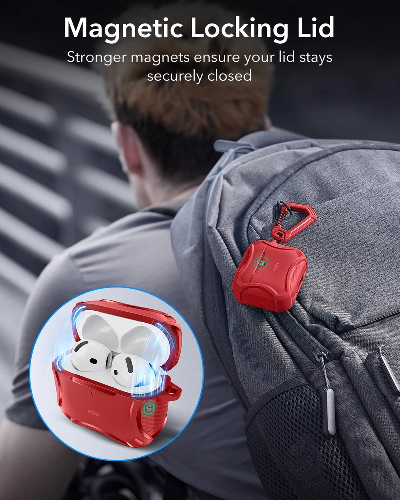 AirPods 5 Cyber Tough Magnetic Case - Red