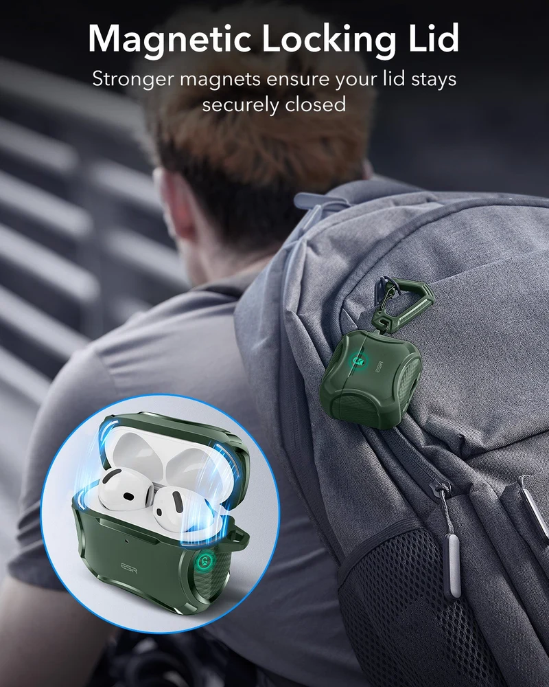 AirPods 5 Cyber Tough Magnetic Case - Green