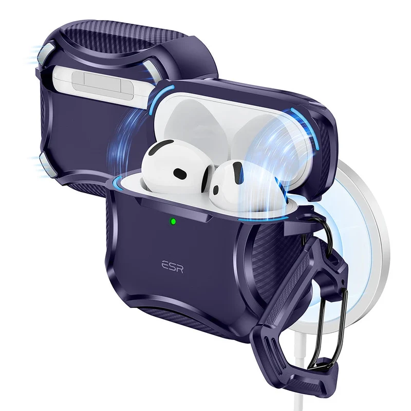 AirPods 5 Cyber Tough Magnetic Case - Purple