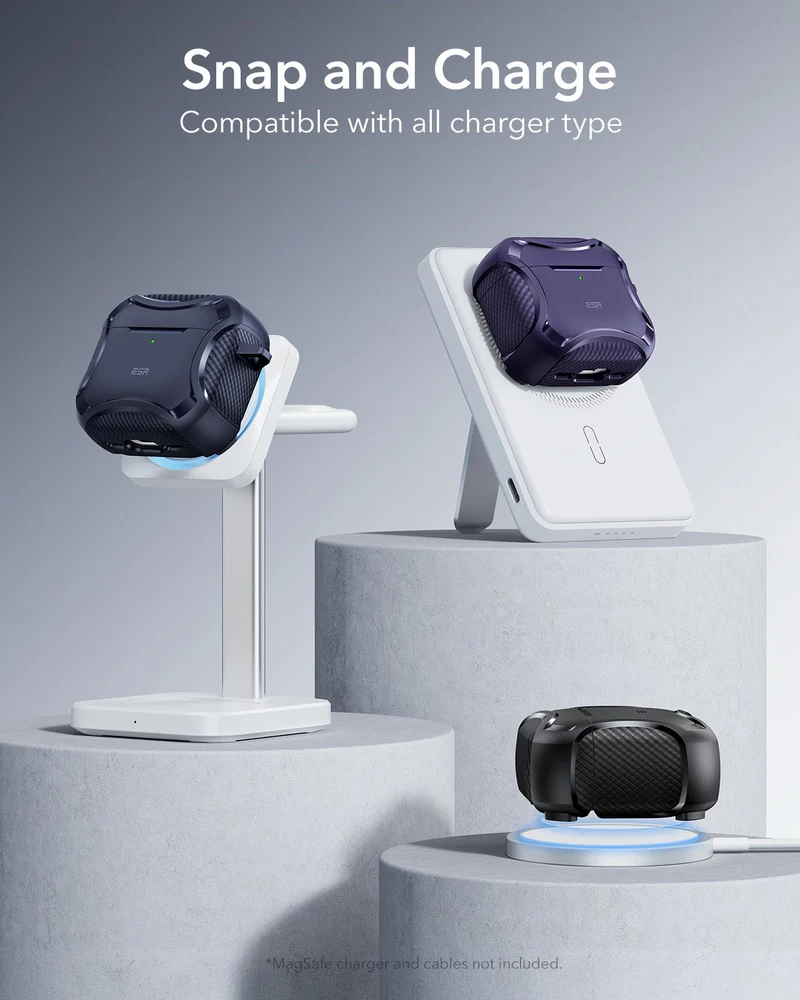 AirPods 5 Cyber Tough Magnetic Case - Purple